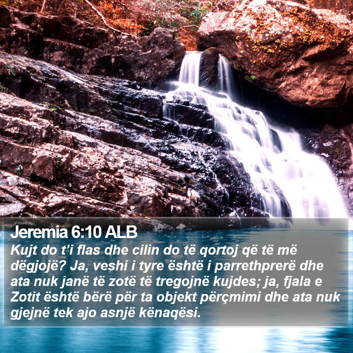 Jeremia 6:10 ALB Bible Study
