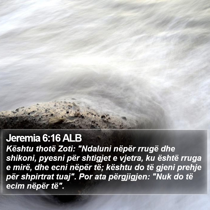 Jeremia 6:16 ALB Bible Study