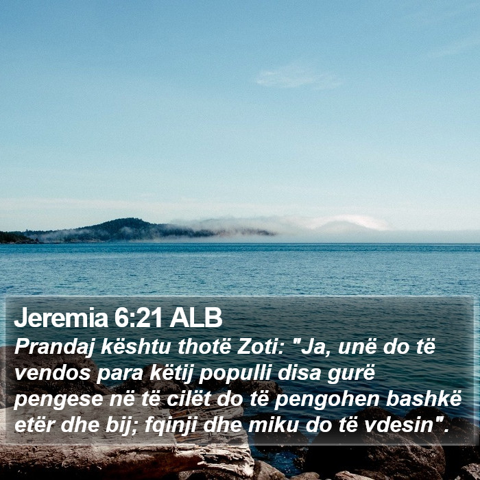 Jeremia 6:21 ALB Bible Study