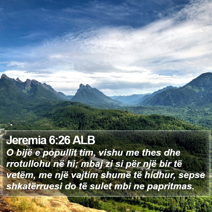 Jeremia 6:26 ALB Bible Study