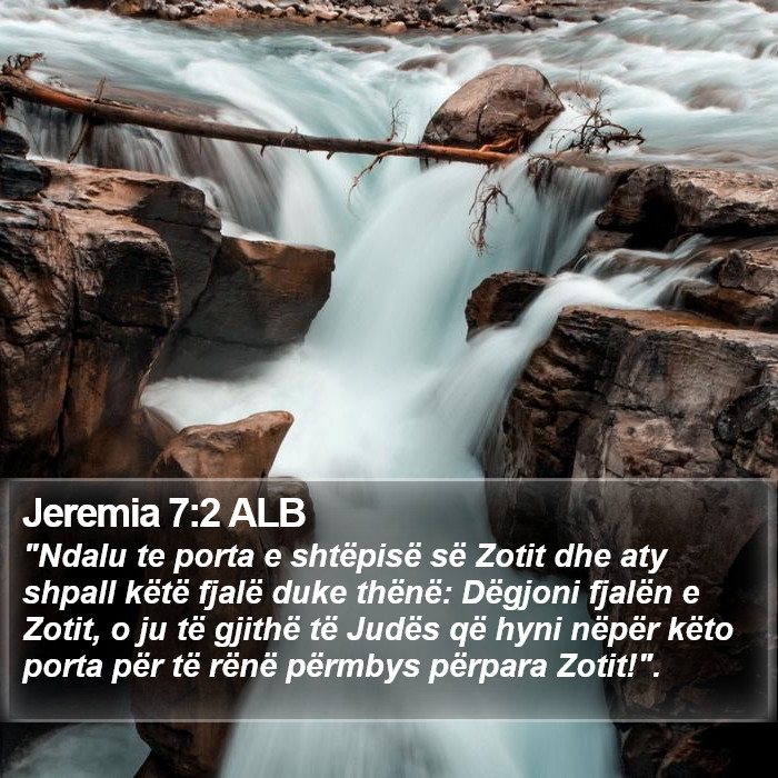 Jeremia 7:2 ALB Bible Study
