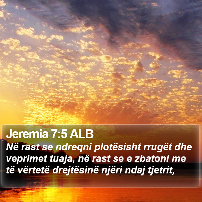 Jeremia 7:5 ALB Bible Study