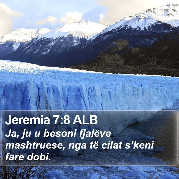 Jeremia 7:8 ALB Bible Study