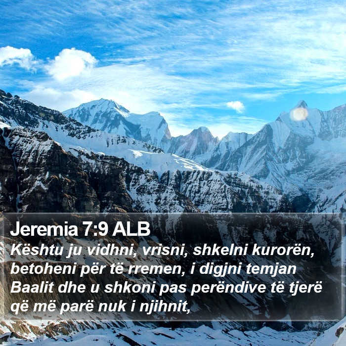 Jeremia 7:9 ALB Bible Study