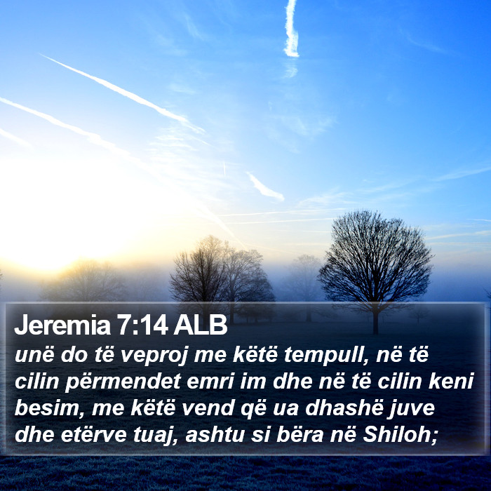 Jeremia 7:14 ALB Bible Study