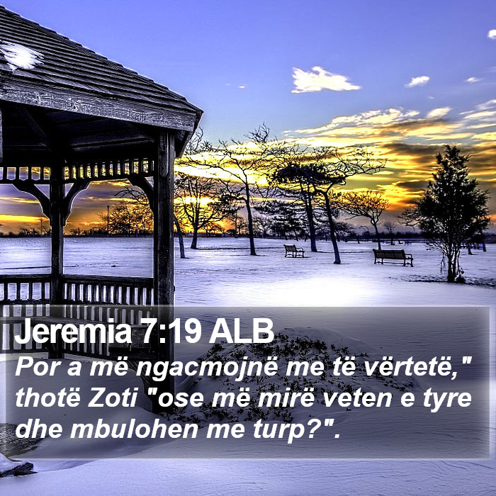 Jeremia 7:19 ALB Bible Study