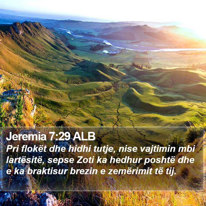 Jeremia 7:29 ALB Bible Study