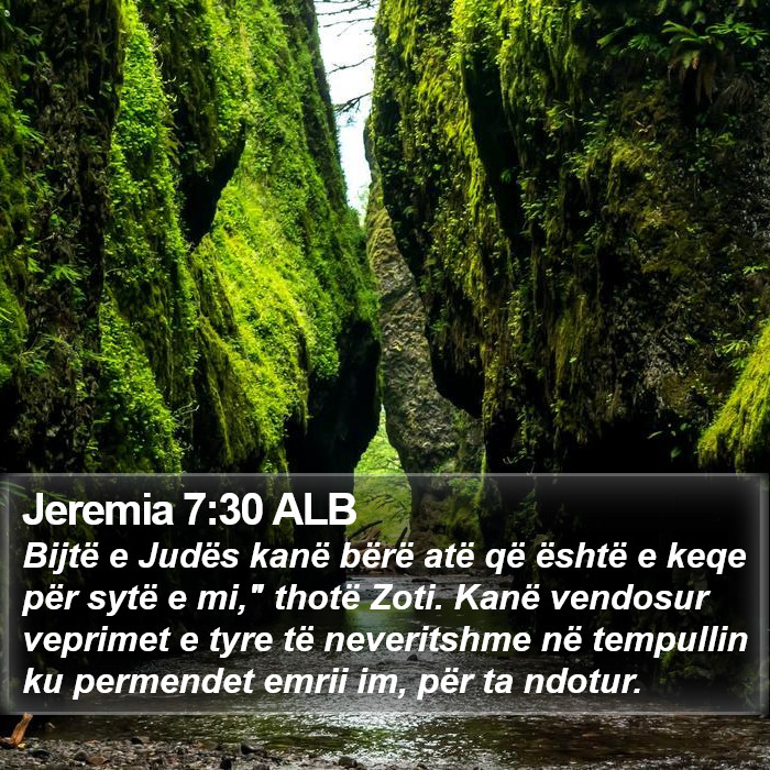 Jeremia 7:30 ALB Bible Study