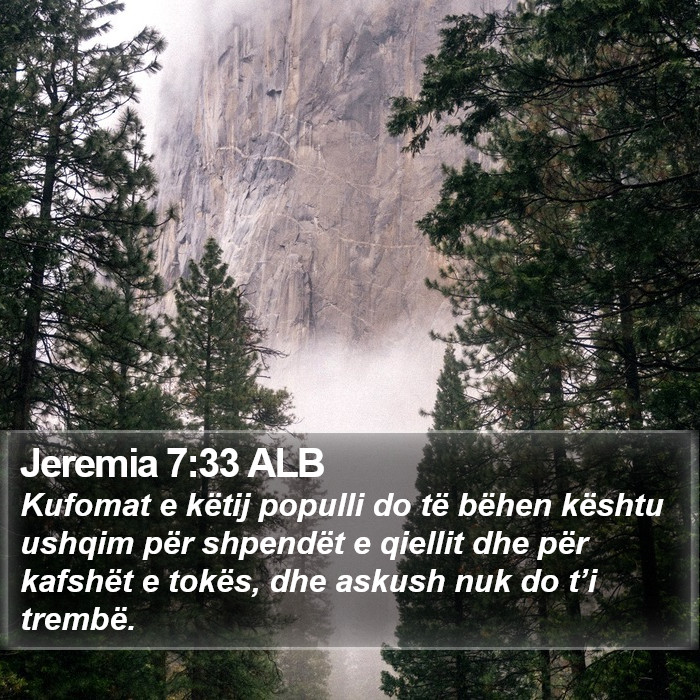 Jeremia 7:33 ALB Bible Study