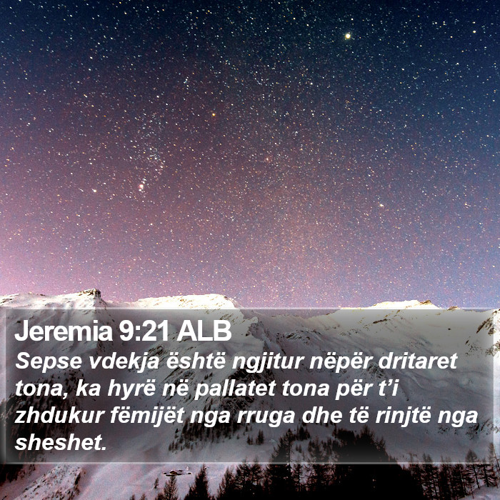 Jeremia 9:21 ALB Bible Study
