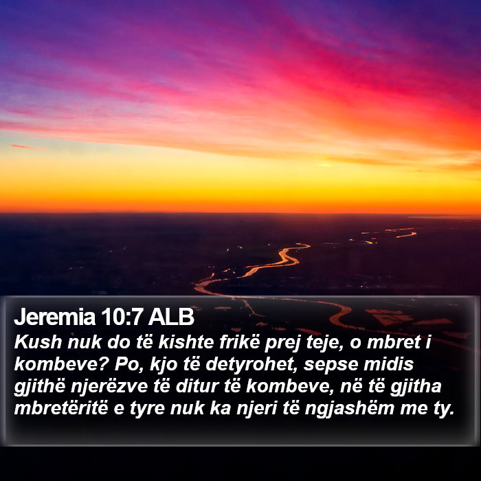 Jeremia 10:7 ALB Bible Study