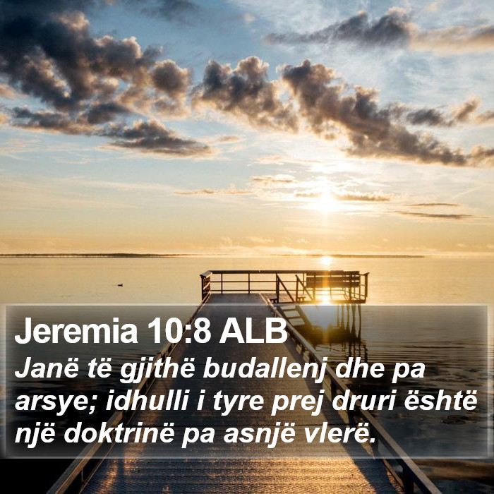 Jeremia 10:8 ALB Bible Study