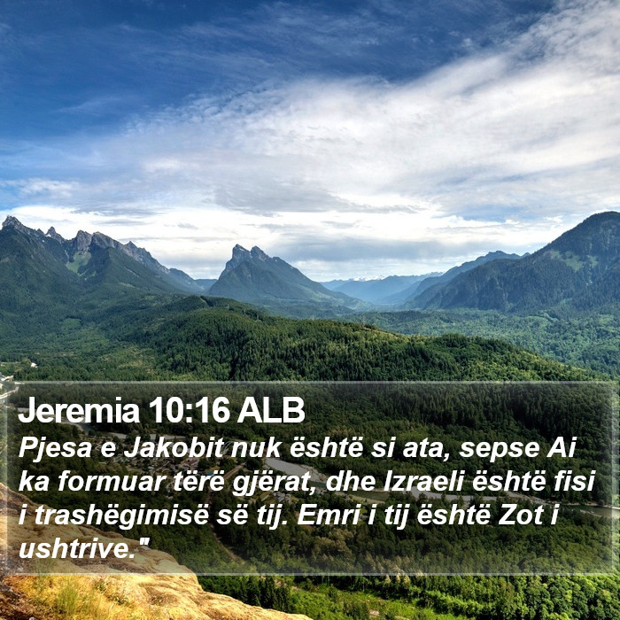 Jeremia 10:16 ALB Bible Study