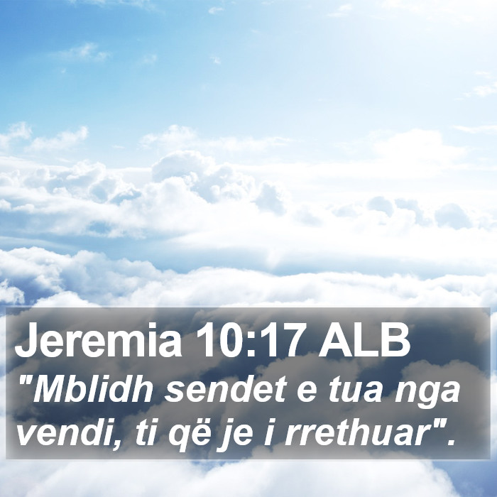 Jeremia 10:17 ALB Bible Study
