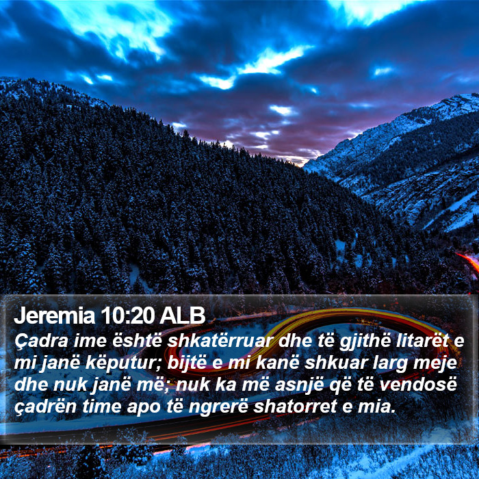 Jeremia 10:20 ALB Bible Study