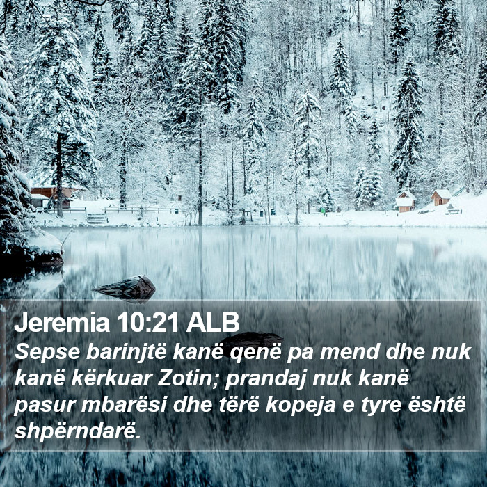 Jeremia 10:21 ALB Bible Study
