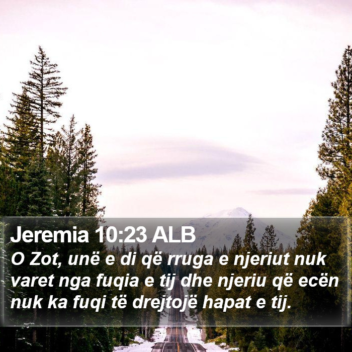 Jeremia 10:23 ALB Bible Study