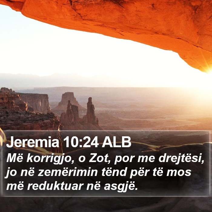 Jeremia 10:24 ALB Bible Study