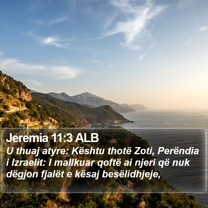 Jeremia 11:3 ALB Bible Study