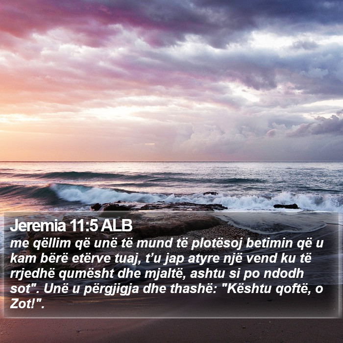 Jeremia 11:5 ALB Bible Study