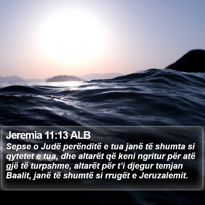 Jeremia 11:13 ALB Bible Study