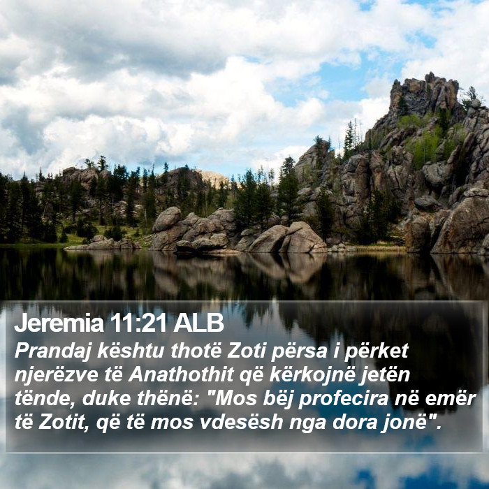 Jeremia 11:21 ALB Bible Study
