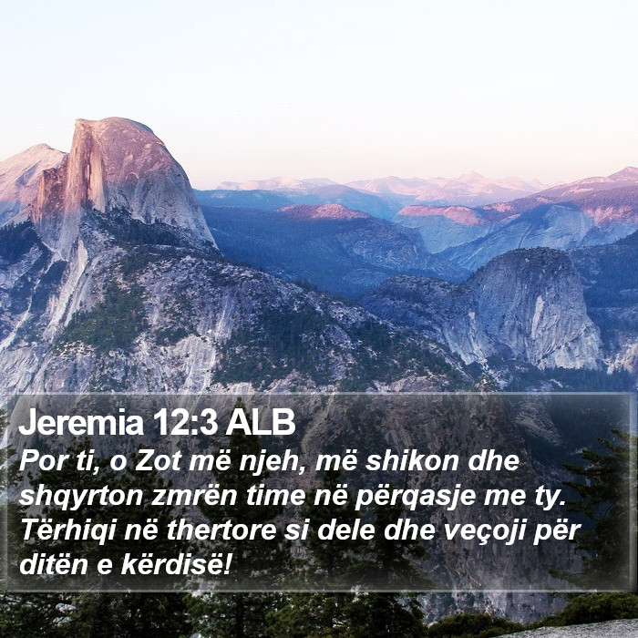 Jeremia 12:3 ALB Bible Study