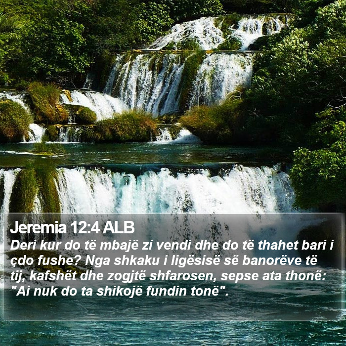 Jeremia 12:4 ALB Bible Study