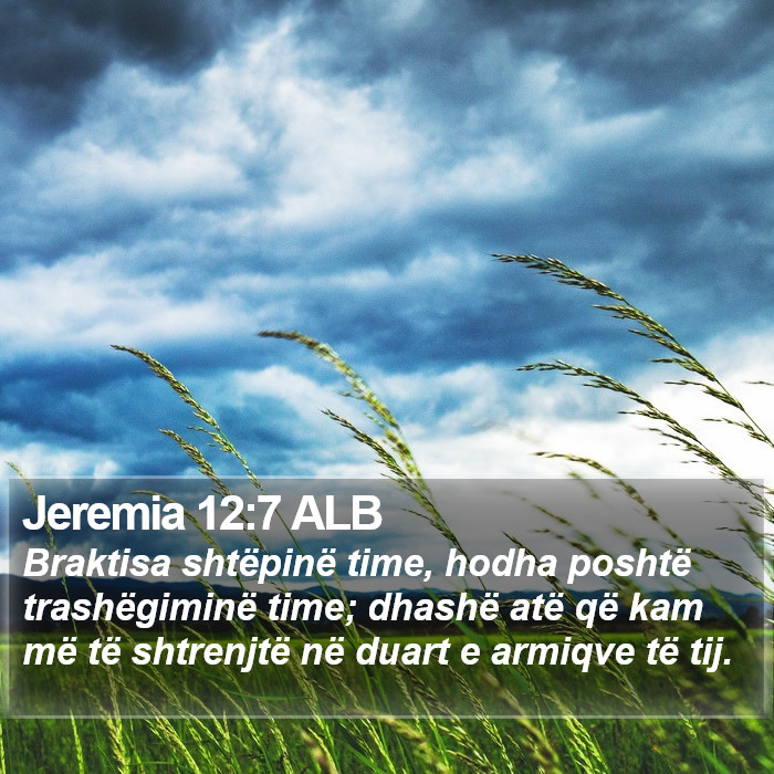 Jeremia 12:7 ALB Bible Study