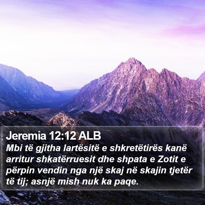 Jeremia 12:12 ALB Bible Study