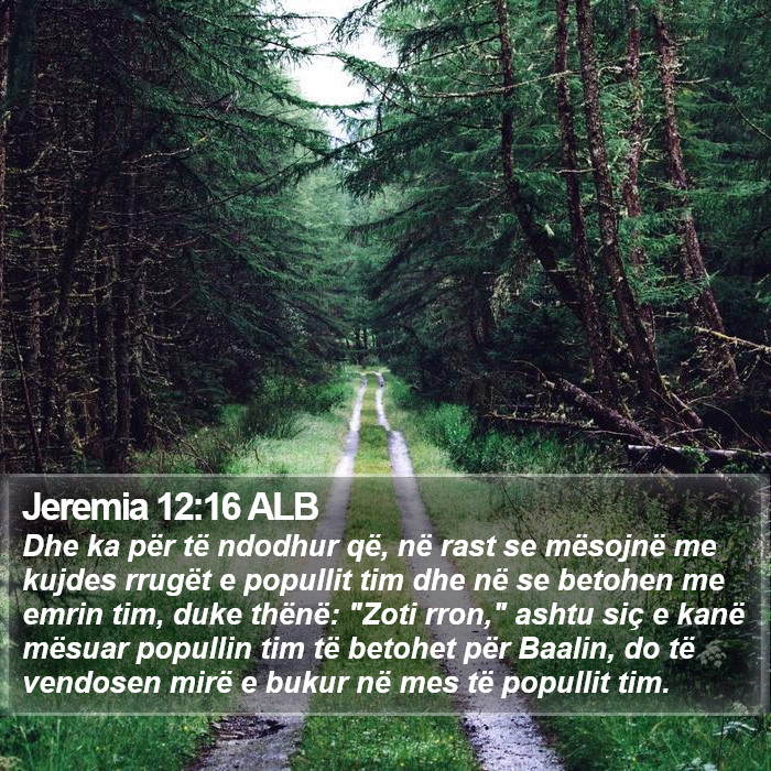 Jeremia 12:16 ALB Bible Study