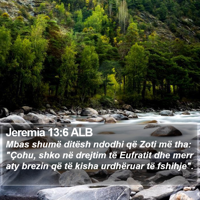 Jeremia 13:6 ALB Bible Study