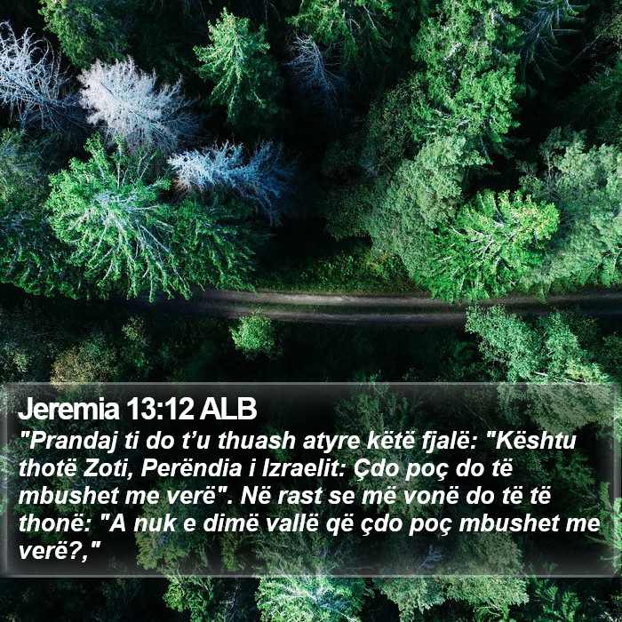 Jeremia 13:12 ALB Bible Study