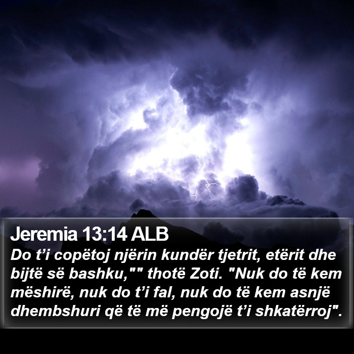 Jeremia 13:14 ALB Bible Study