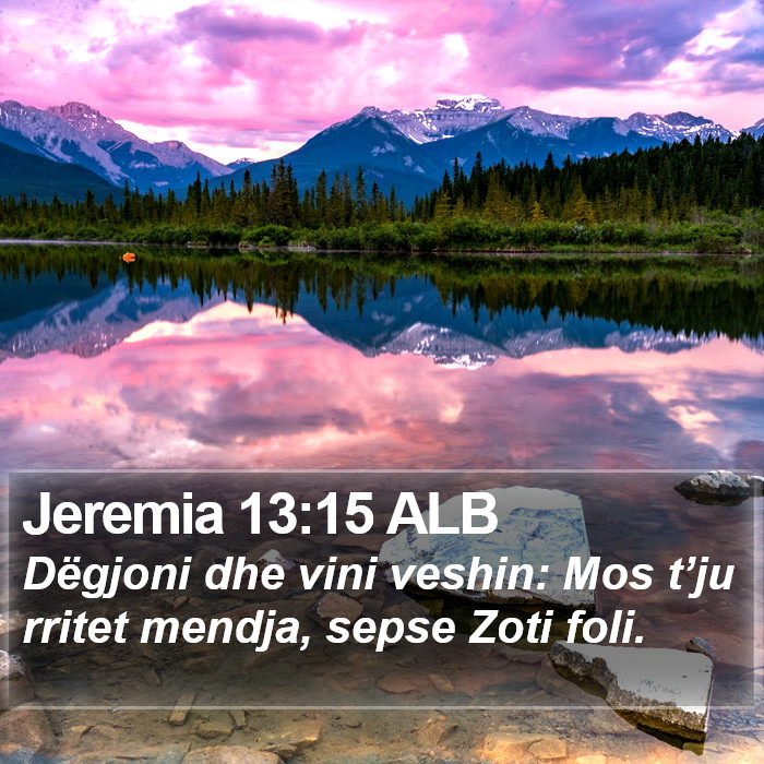 Jeremia 13:15 ALB Bible Study
