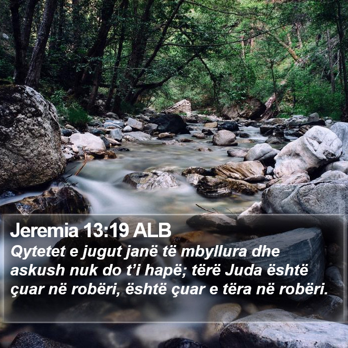 Jeremia 13:19 ALB Bible Study