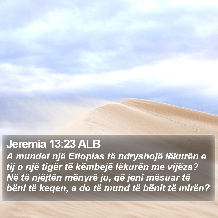 Jeremia 13:23 ALB Bible Study