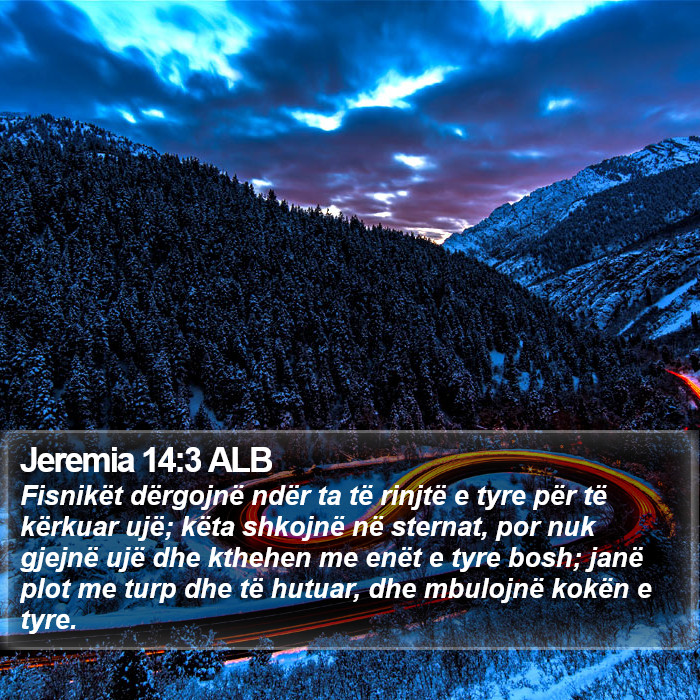 Jeremia 14:3 ALB Bible Study