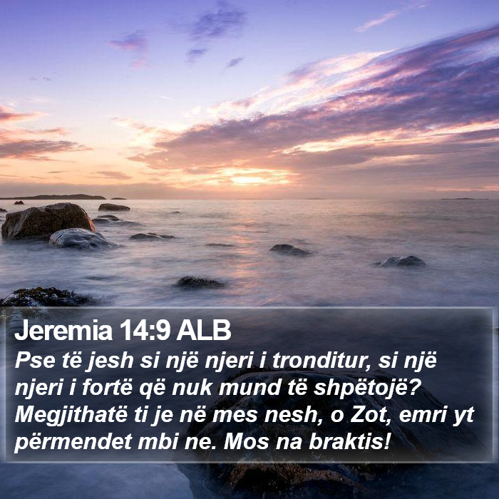 Jeremia 14:9 ALB Bible Study