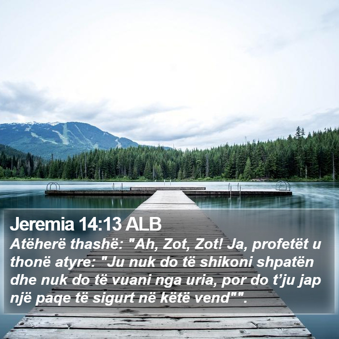Jeremia 14:13 ALB Bible Study
