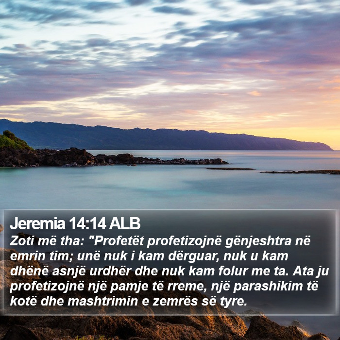 Jeremia 14:14 ALB Bible Study