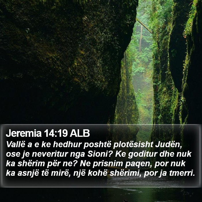 Jeremia 14:19 ALB Bible Study