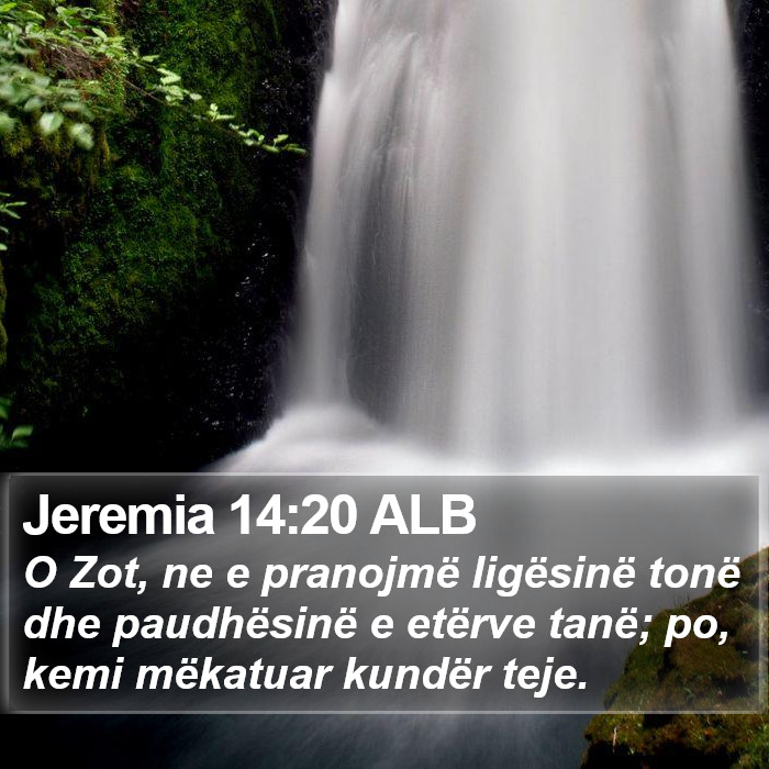 Jeremia 14:20 ALB Bible Study