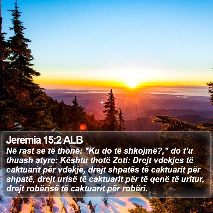 Jeremia 15:2 ALB Bible Study