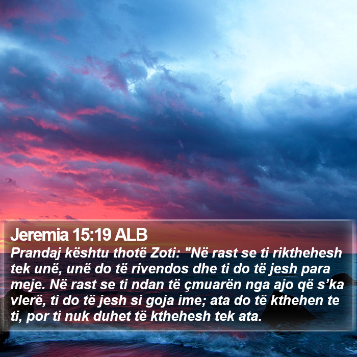 Jeremia 15:19 ALB Bible Study