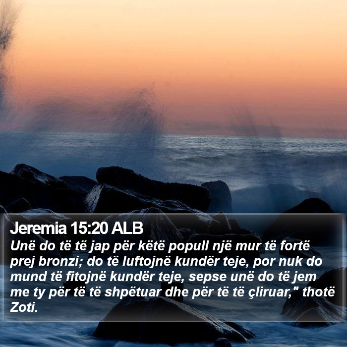 Jeremia 15:20 ALB Bible Study