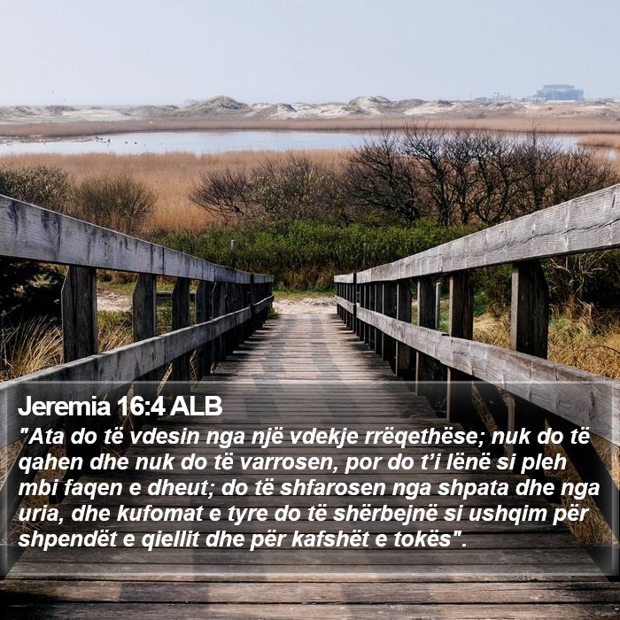 Jeremia 16:4 ALB Bible Study
