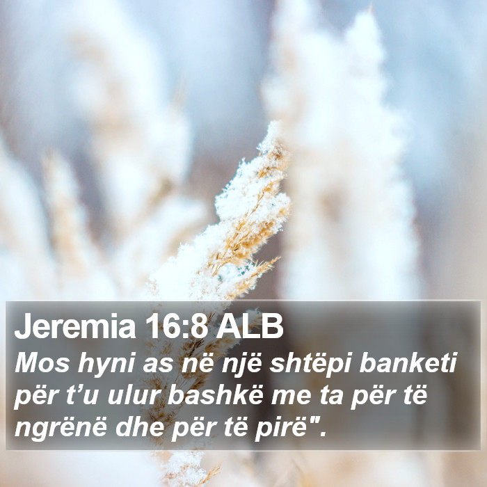 Jeremia 16:8 ALB Bible Study