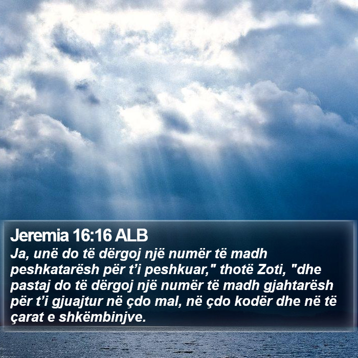 Jeremia 16:16 ALB Bible Study