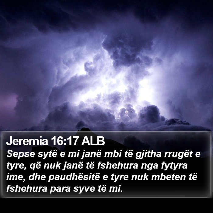 Jeremia 16:17 ALB Bible Study